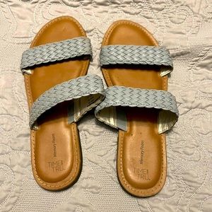 Grey sandals size 10